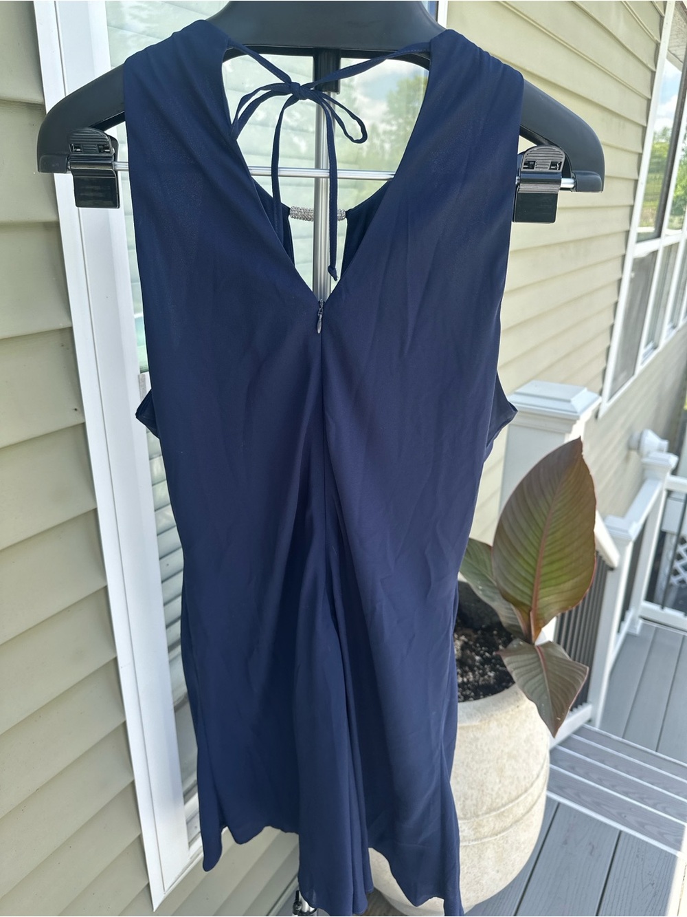 VENUS Navy Ruffle Dress - Picture 4 of 6